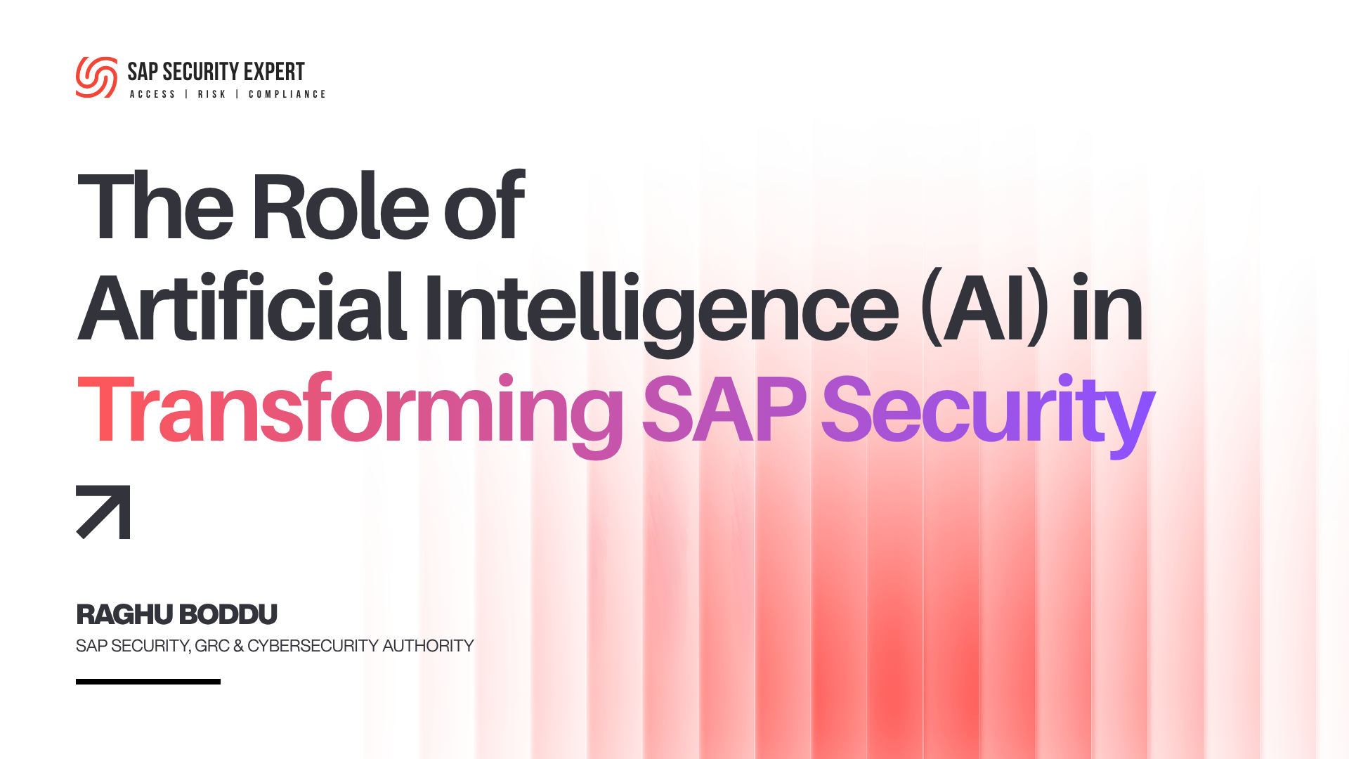 The Role of Artificial Intelligence (AI) in Transforming SAP Security